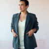 Blazer gris Lord And Taylor Talla 14(M)