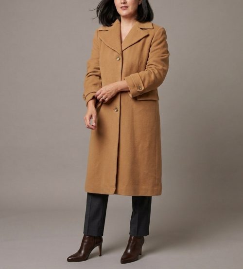 Abrigo camel Barisal Talla L mujer