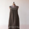 Vestido Lino Café Talla XL