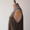Vestido Lino Café Talla XL - Imagen 5