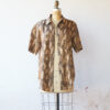 Blusa de seda animal print talla S