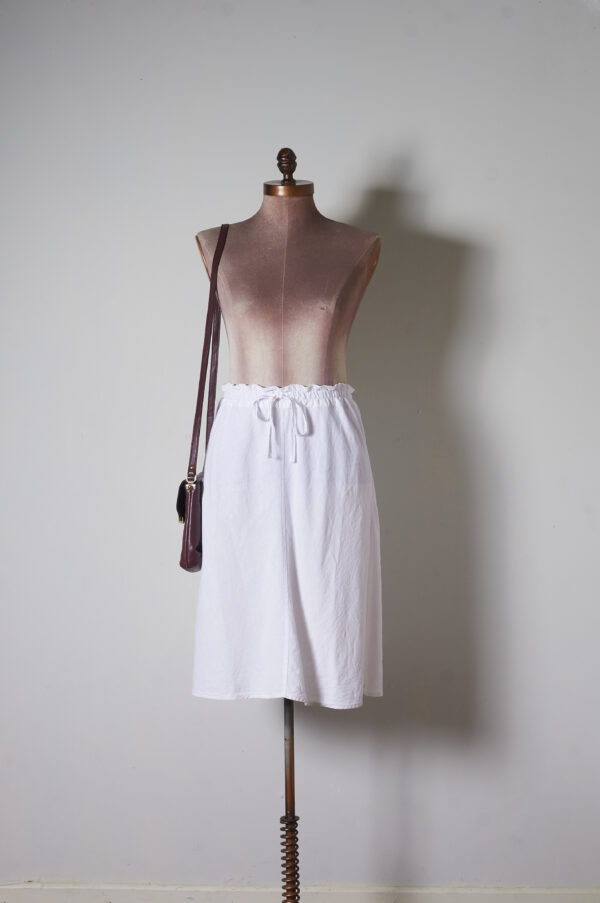 Falda blanca lino viscosa Talla S/M