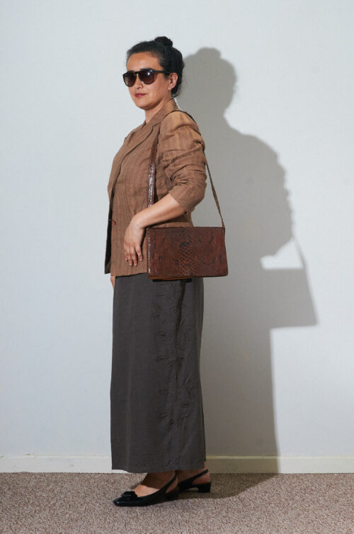 Falda de lino y viscosa Visual Women talla XL (M)