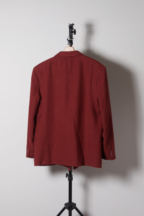 Blazer de lana doble abotonado talla L - Imagen 3