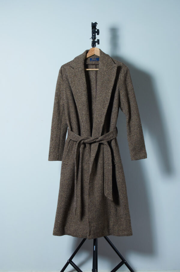Abrigo de lana TWEED Ralph Laurent etiqueta azul talla 4 - Imagen 2