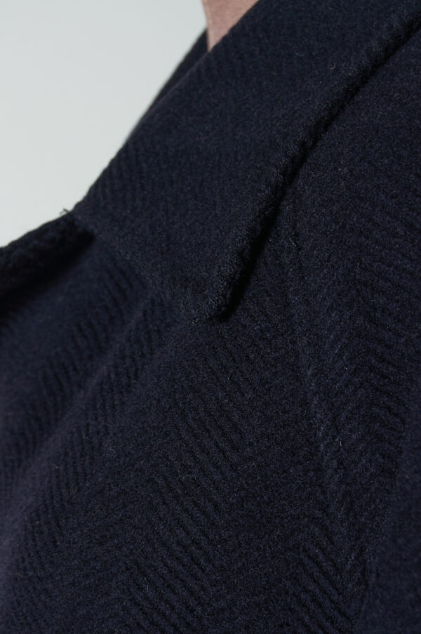 Abrigo Azul marino Talla S(H) lana y cahemira - Imagen 5