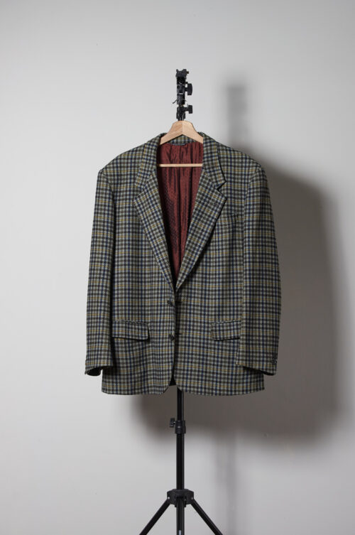 Blazer o veston TWEED de lana y cachemira hecho Italia talla M/L hombre