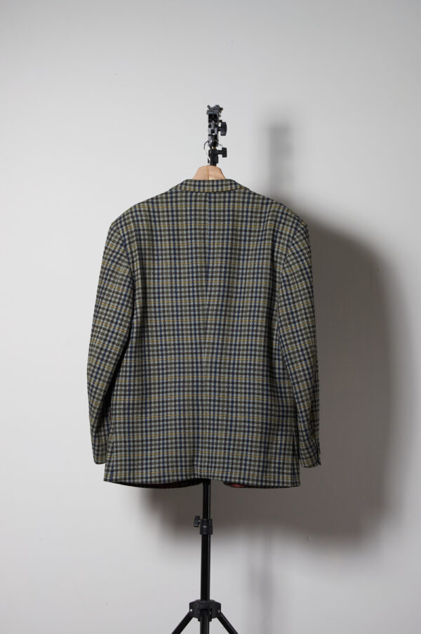 Blazer o veston TWEED de lana y cachemira hecho Italia talla M/L hombre - Imagen 4