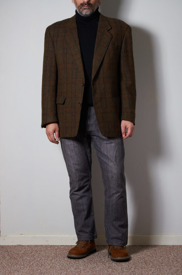 Vestón o blazer tweed 100% lana talla M/L