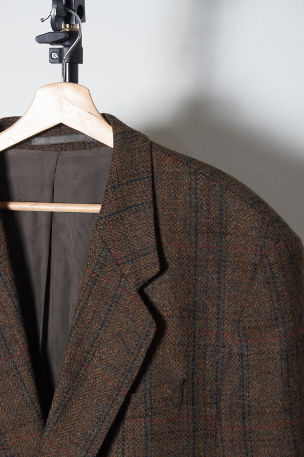 Vestón o blazer tweed 100% lana talla M/L - Imagen 4