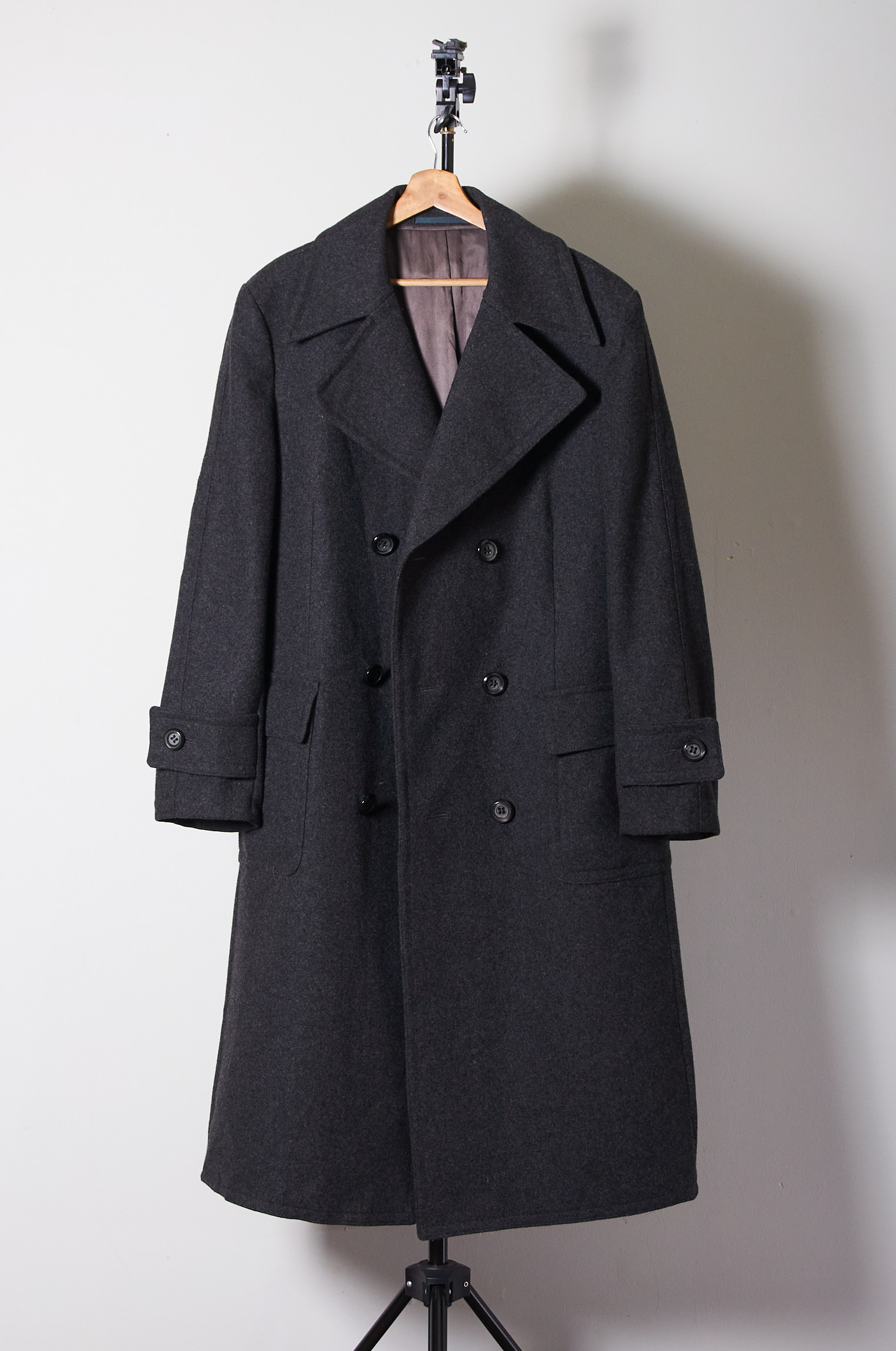 Abrigo doble abotonado 100% lana talla M/L hombre