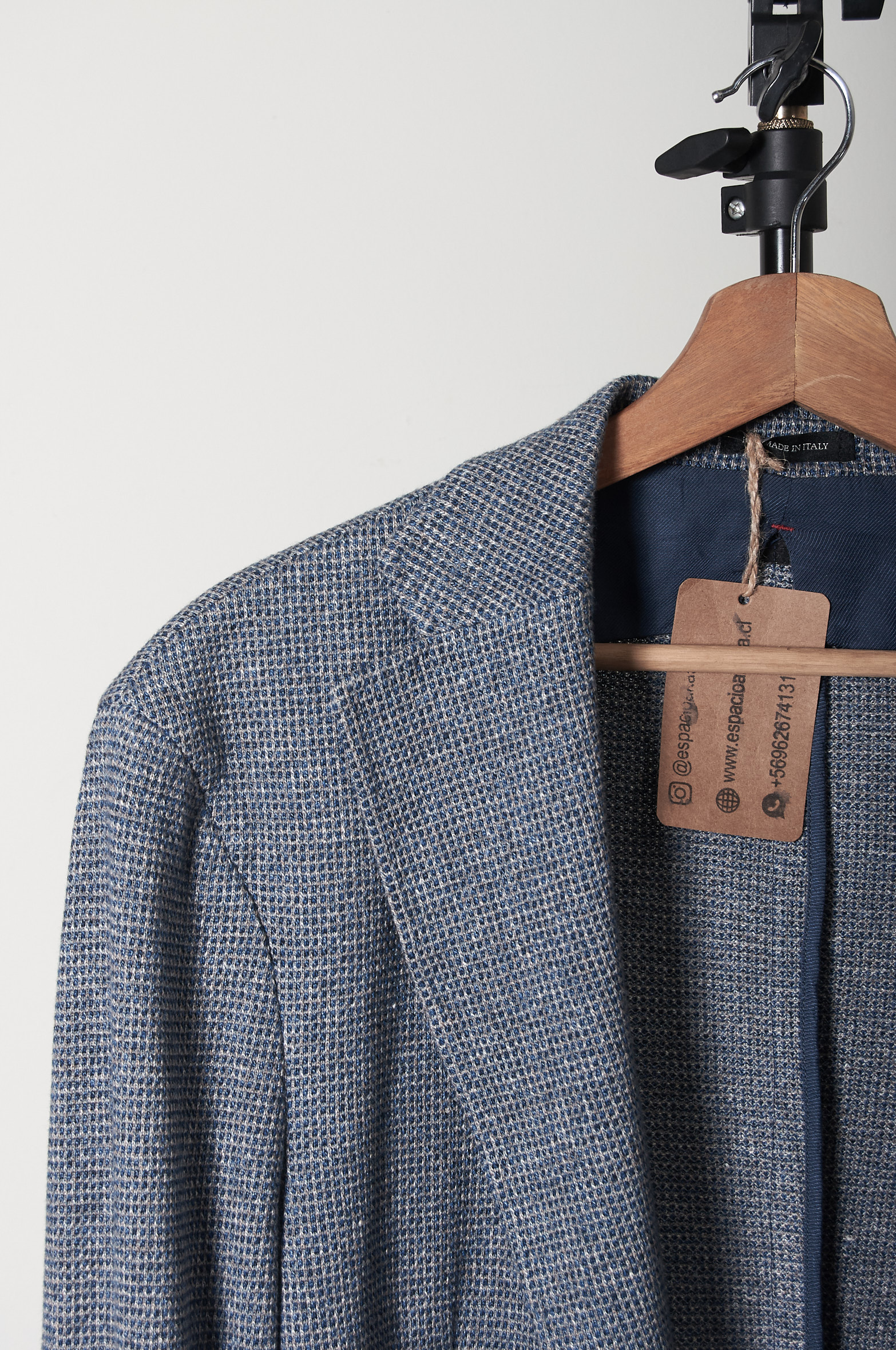 Vestón algodón y lino Talla M/L hombre - Imagen 3