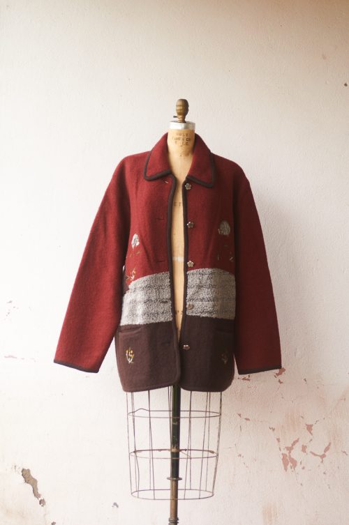 Chaqueta de lana hervida Talla XL mujer