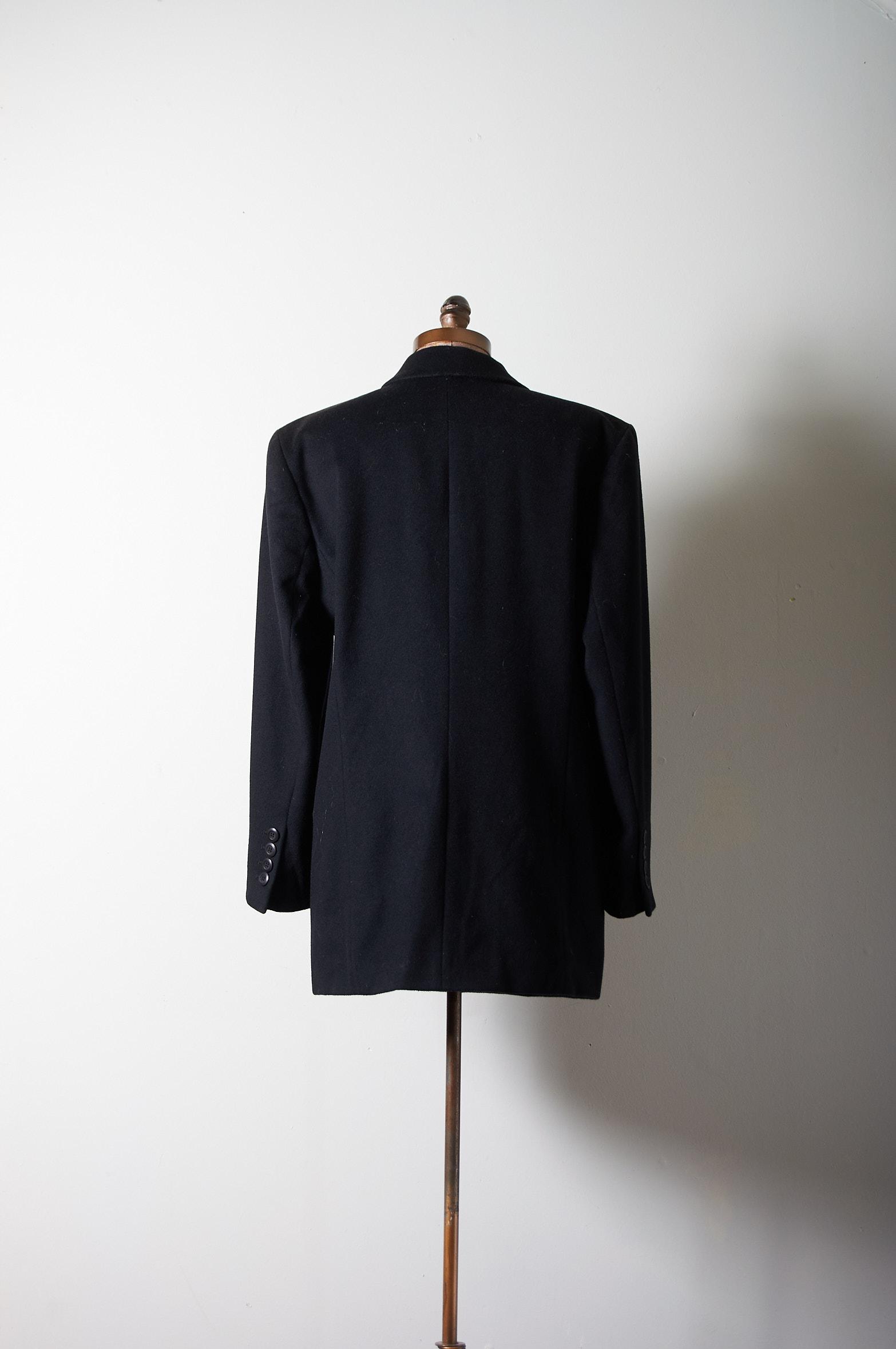 Blazer de lana doble abotonado de lana y cachemira talla L mujer - Imagen 6