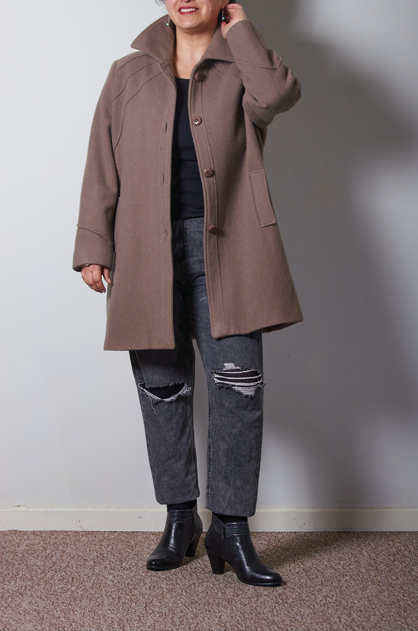 Abrigo de lana Sauer Talla 48 mujer - Imagen 2
