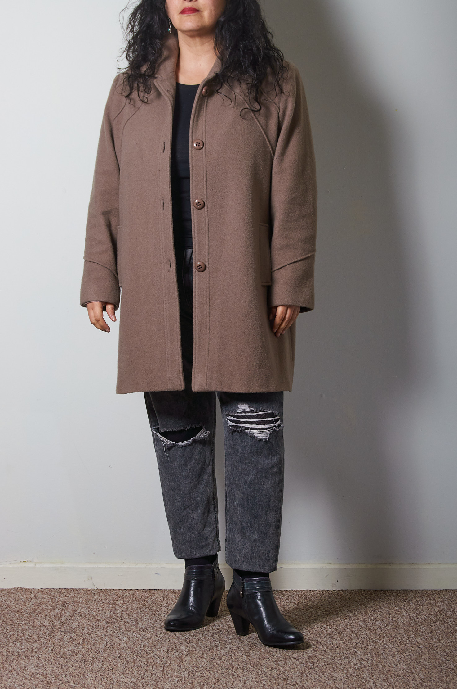 Abrigo de lana Sauer Talla 48 mujer - Imagen 3