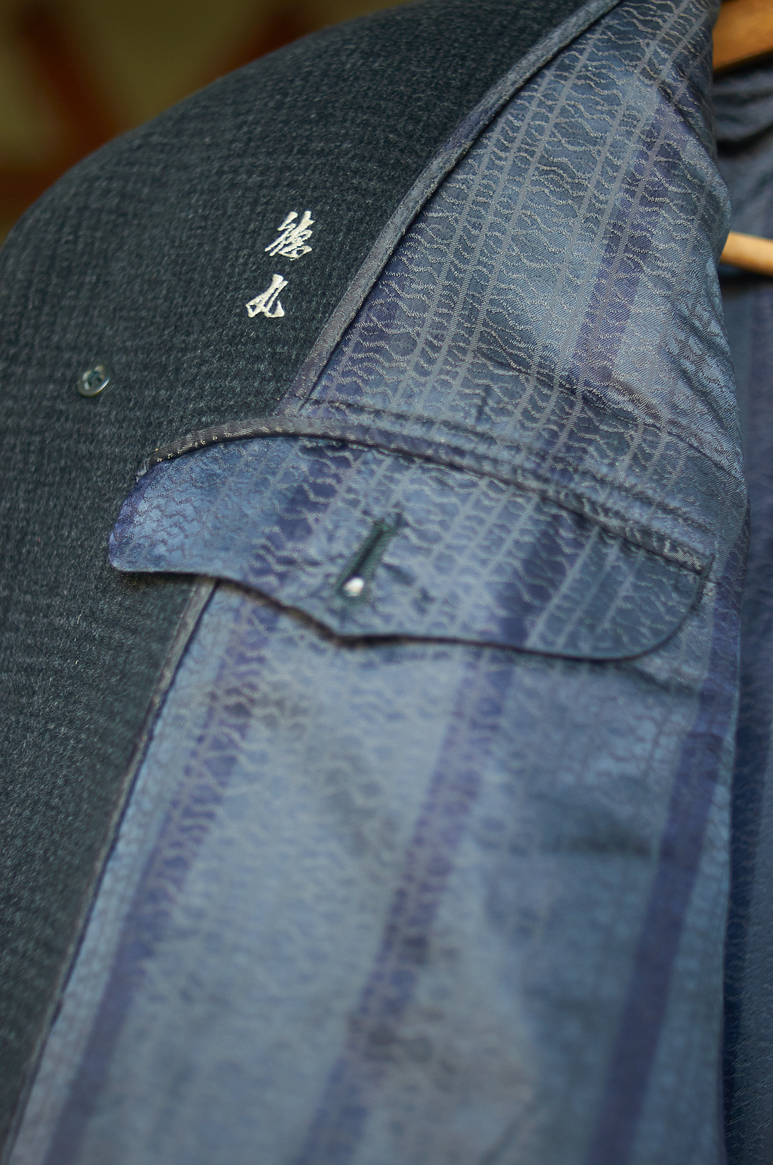 Abrigo japonés gris Talla S hombre - Imagen 3