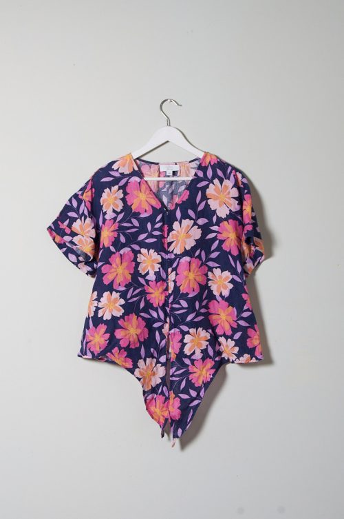 Blusa de lino Charter Club Talla L mujer