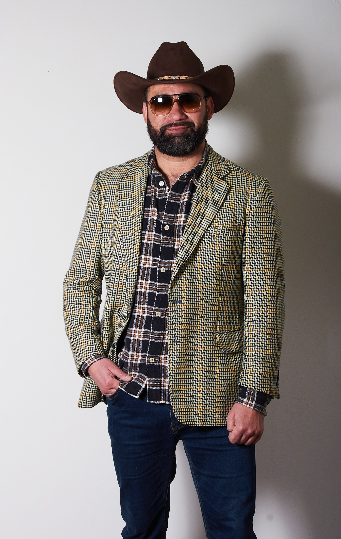 Vestón 100% lana Hubertus Talla M/L hombre - Imagen 5