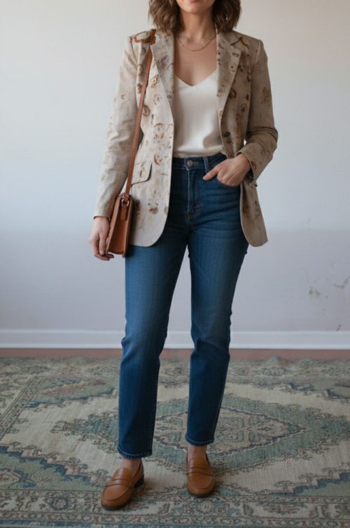 Blazer con TINTE BOTÁNICO Talla M(M)