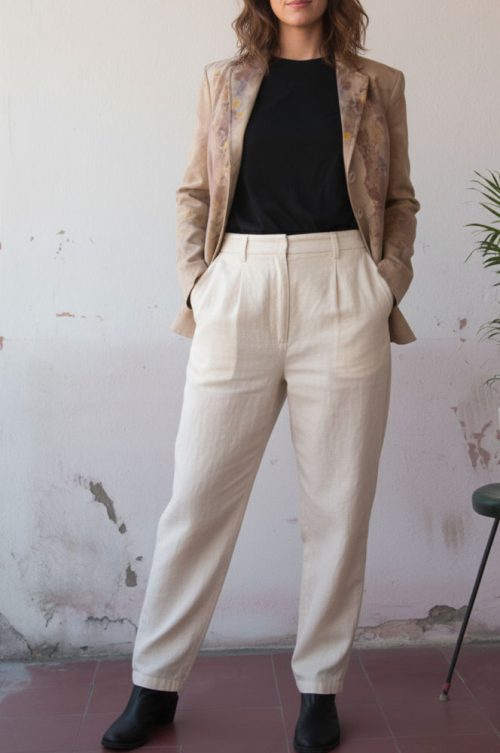 Blazer Seda Algodón TINTE BOTÁNICO Talla S(M)
