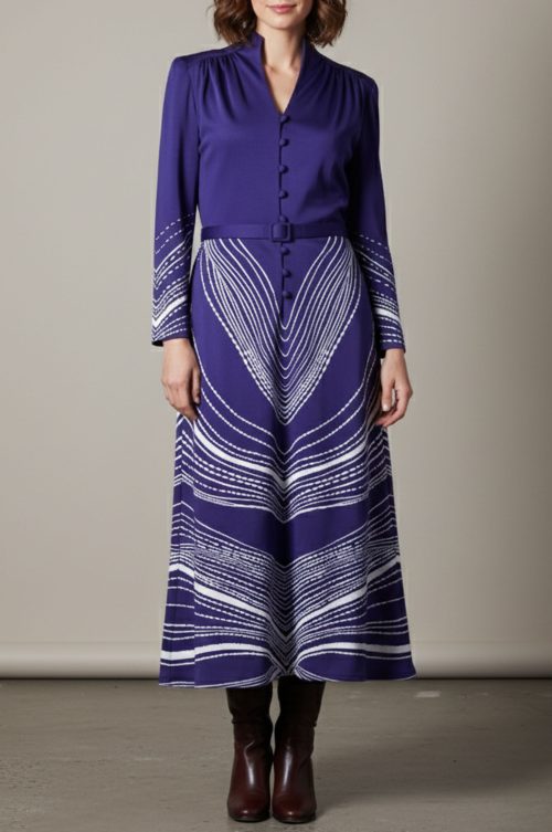 Vestido años 70 Verena Modell Talla S/M(M)