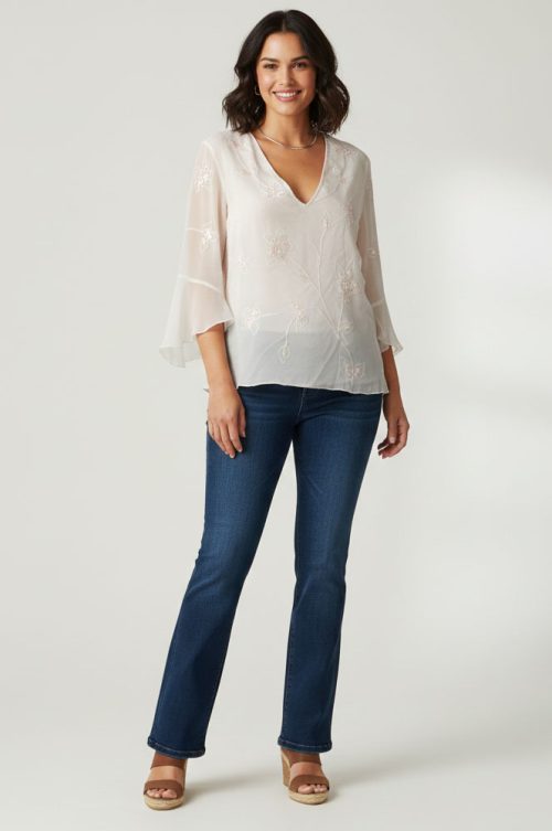 Blusa de seda Anne Carson Talla XL(M)