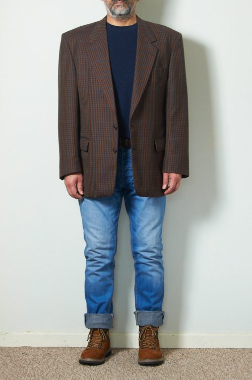 01 Blazer o vestón de lana talla L holgado