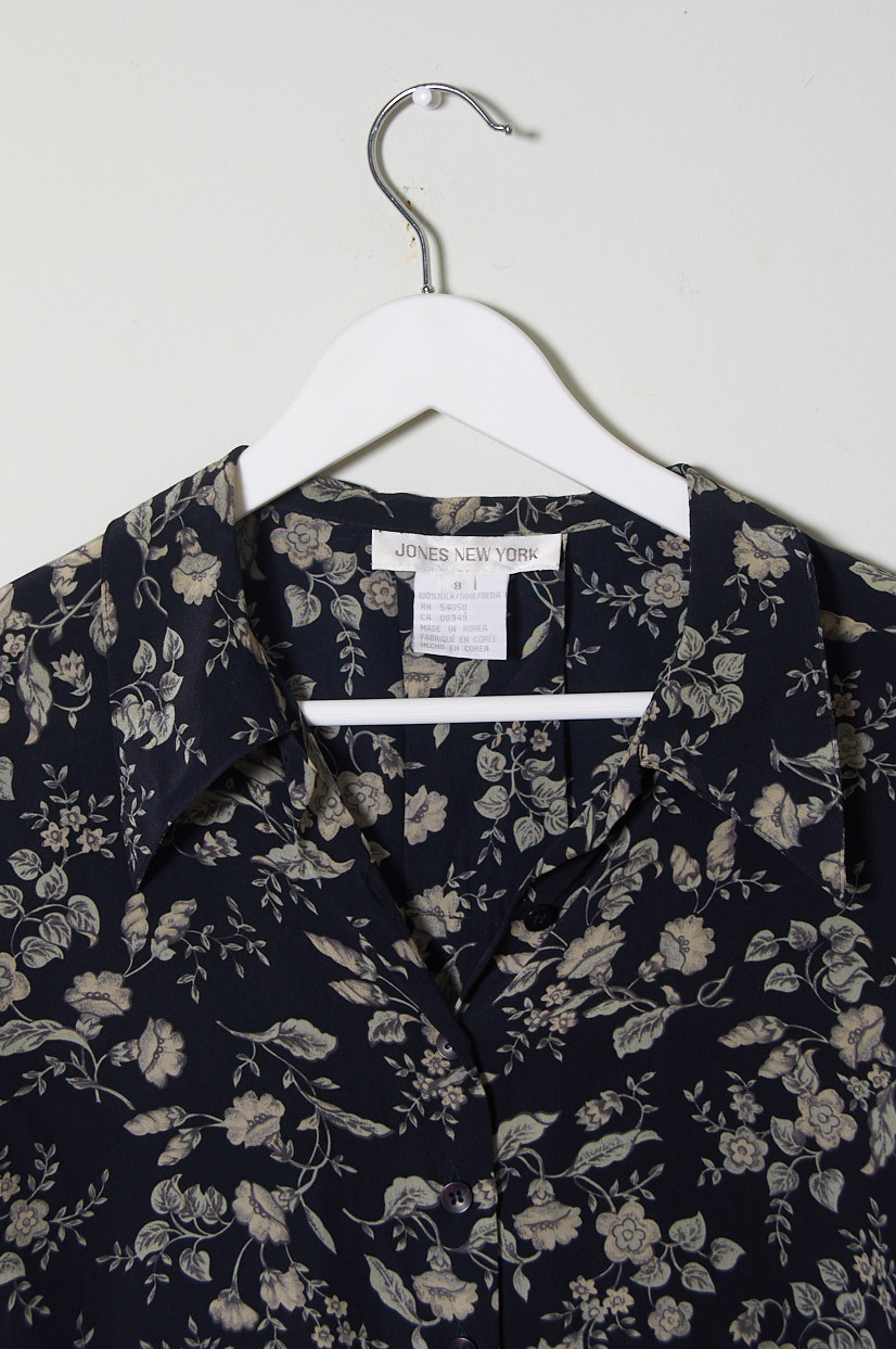 Blusa Vintage de seda Talla 8 mujer - Imagen 4