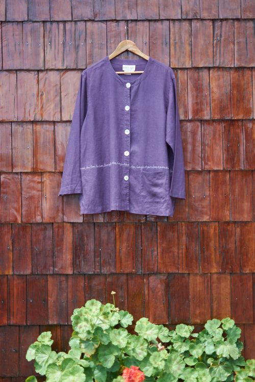 Blusa de Lino morada