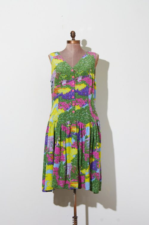 Vestido vintage hecho en Madrid Talla 42 mujer