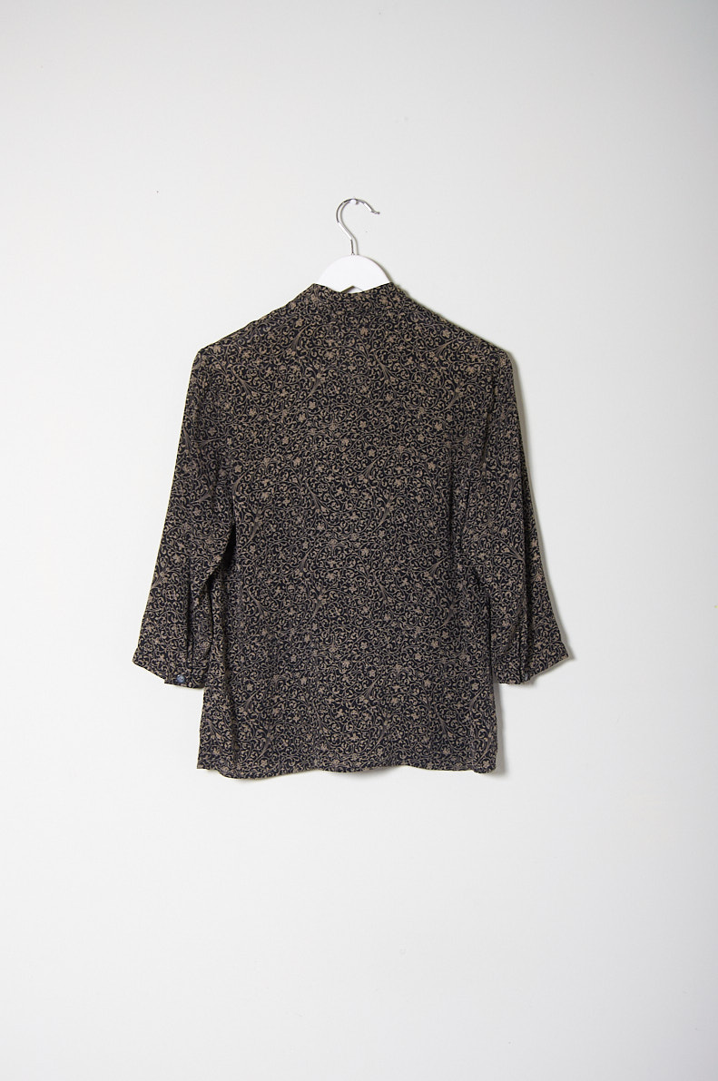 Blusa vintage de seda Talbots Talla 8 Mujer - Imagen 4