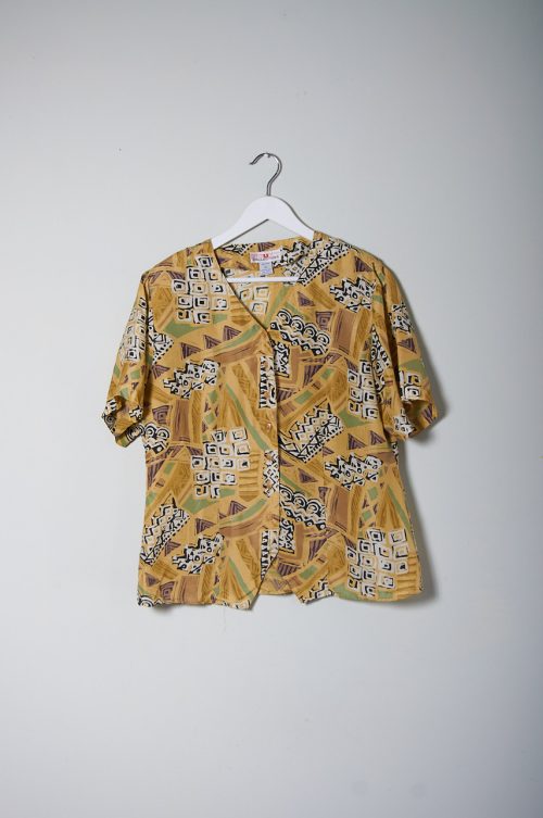 Blusa vintage de seda Talla L mujer