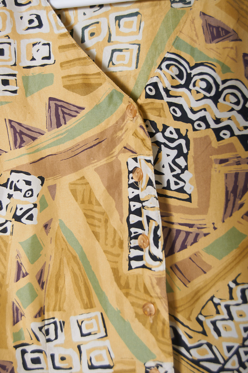 Blusa vintage de seda Talla L mujer - Imagen 4