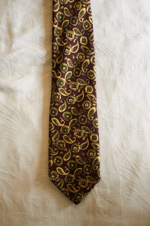 Corbata de seda vintage