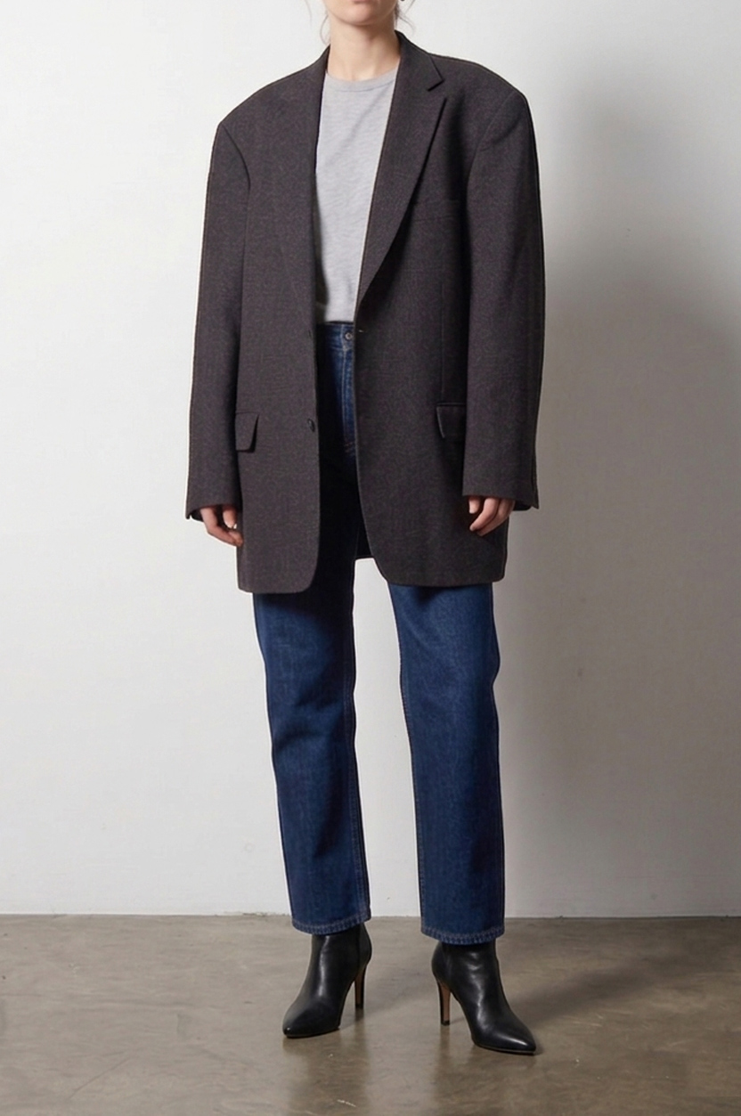 Blazer de lana o vestón vintage L/XL