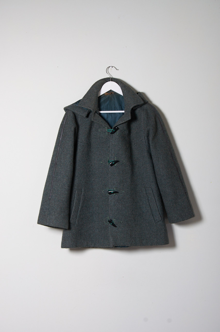 Abrigo TWEED vintage 100% lana