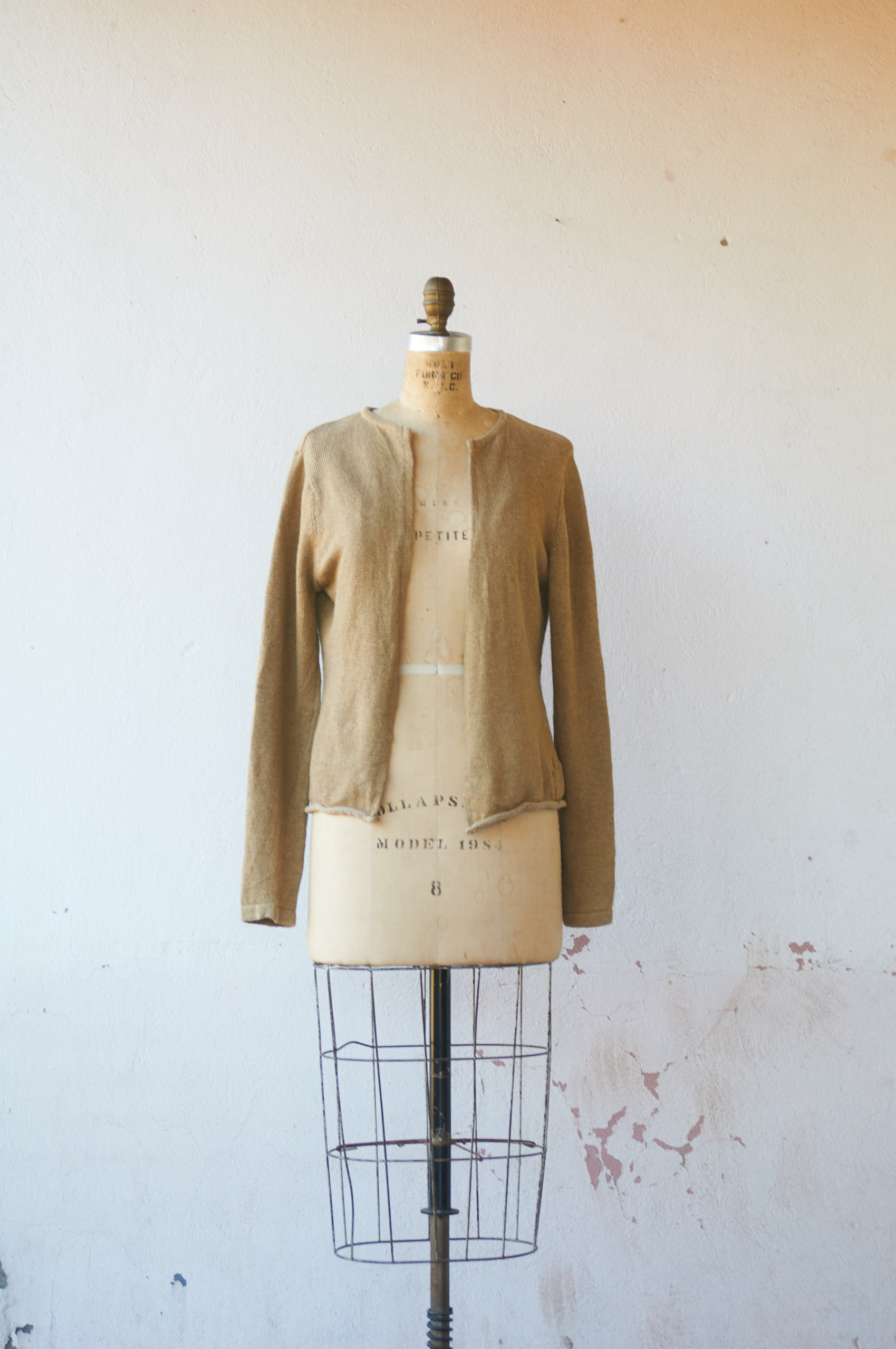 Tapado de ramio y algodón Talla S mujer - Imagen 6