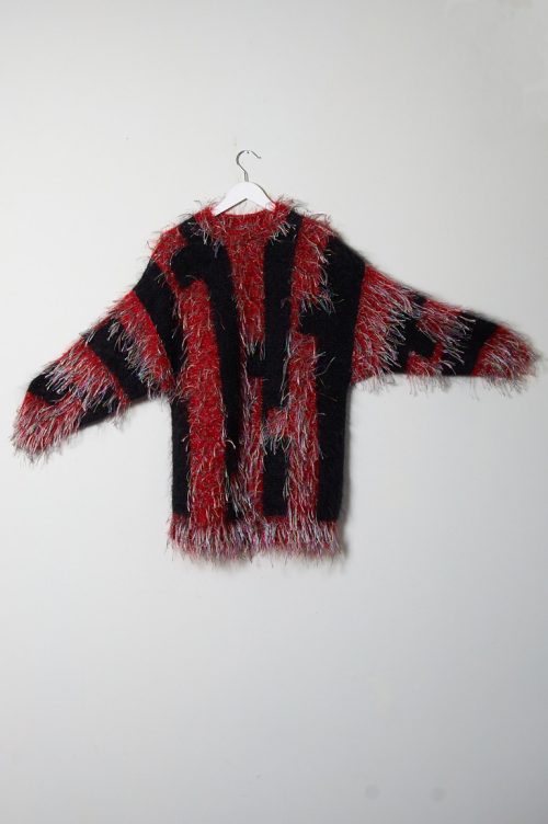 Sweater de mohair y fantasía