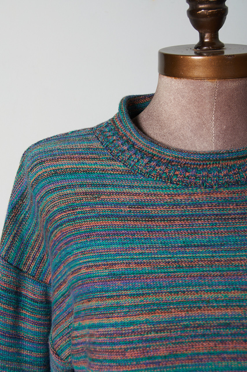 Sweater de hilo crop hecho en Grecia talla S/M - Imagen 2