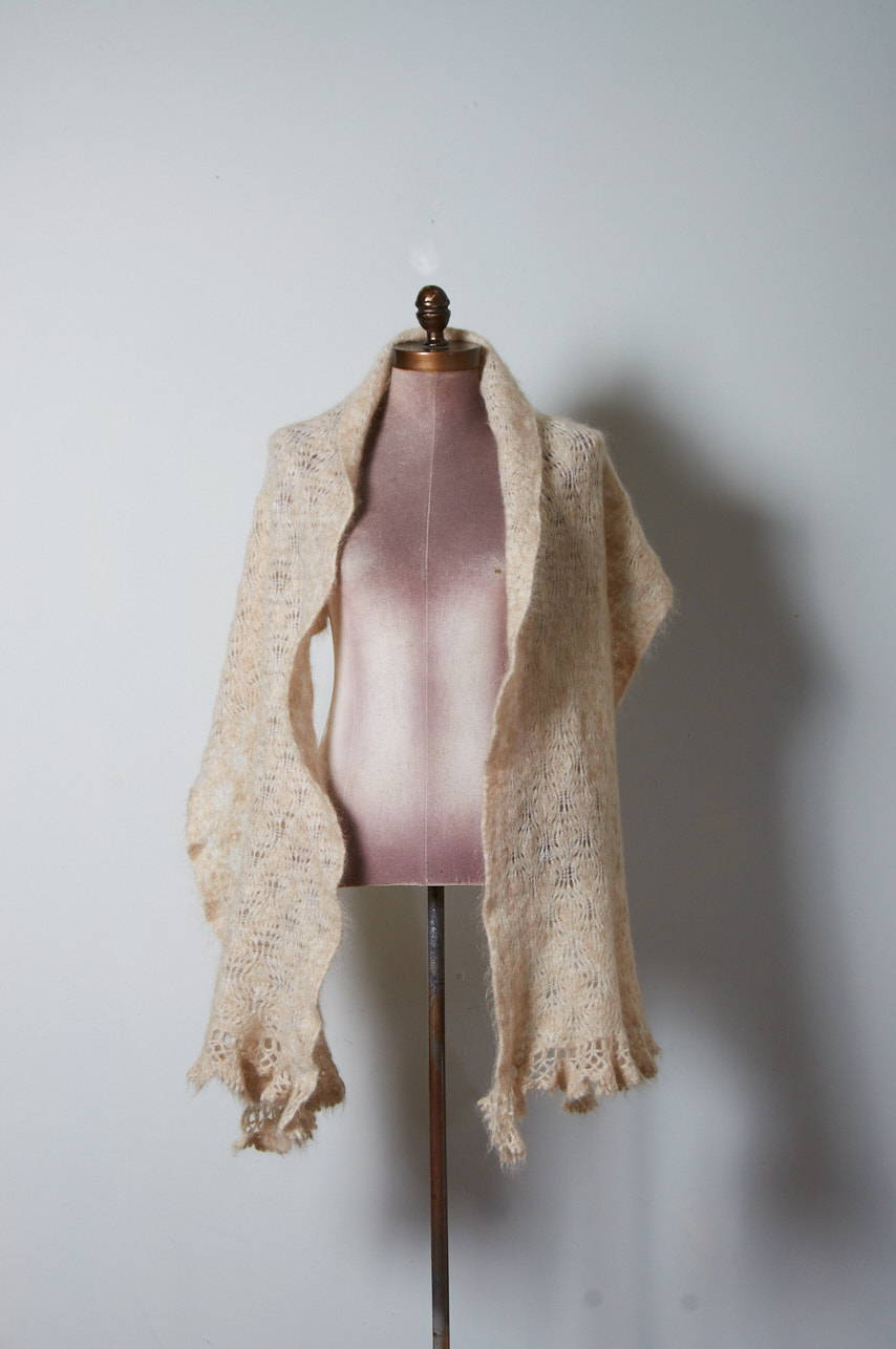 Bufanda de diseño Belga de Mohair y Lana - Imagen 5