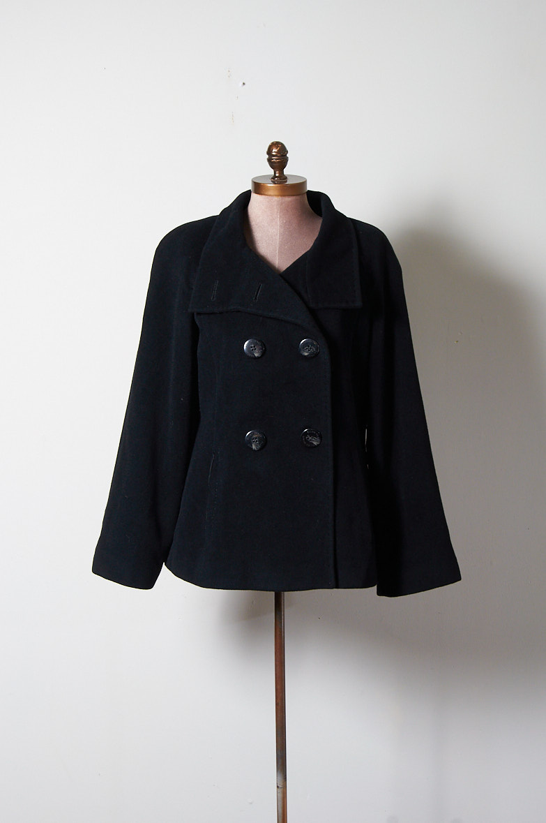 Abrigo de lana y angora talla 6 - Imagen 2