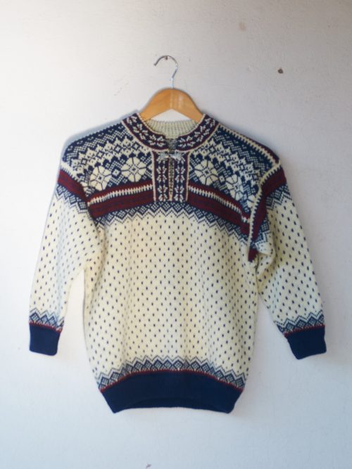 Suéter vintage de lana talla XS/S mujer