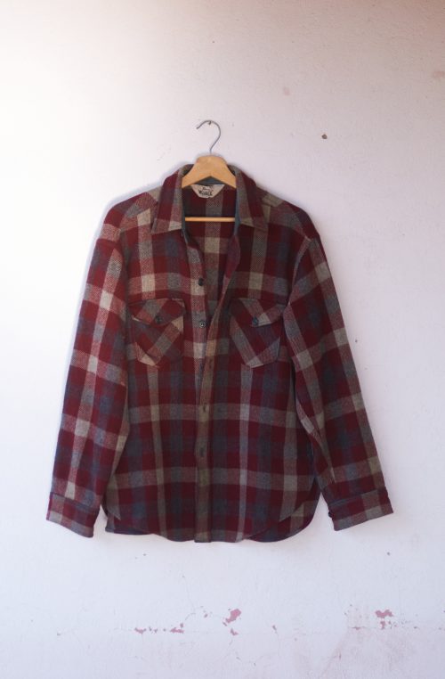 Camisa vintage de lana Woolrich Talla M/L hombre