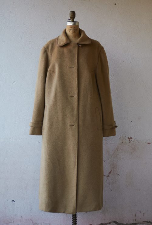 Abrigo vintage de pelo de camello y lana Talla M/L mujer