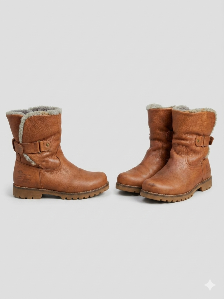 Bota corta de cuero y lana de oveja Panama Jack Nº36