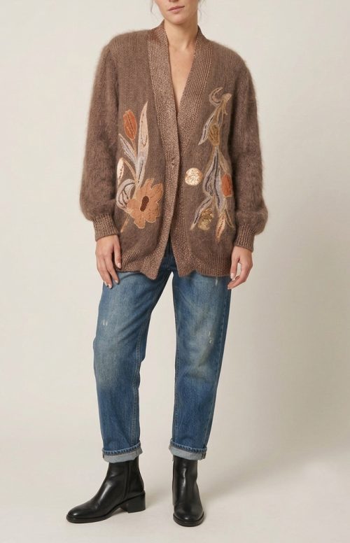 Cardigan o chaqueta de Mohair
