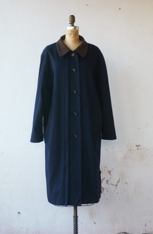 Abrigo vintage de lana Saphir Talla L mujer