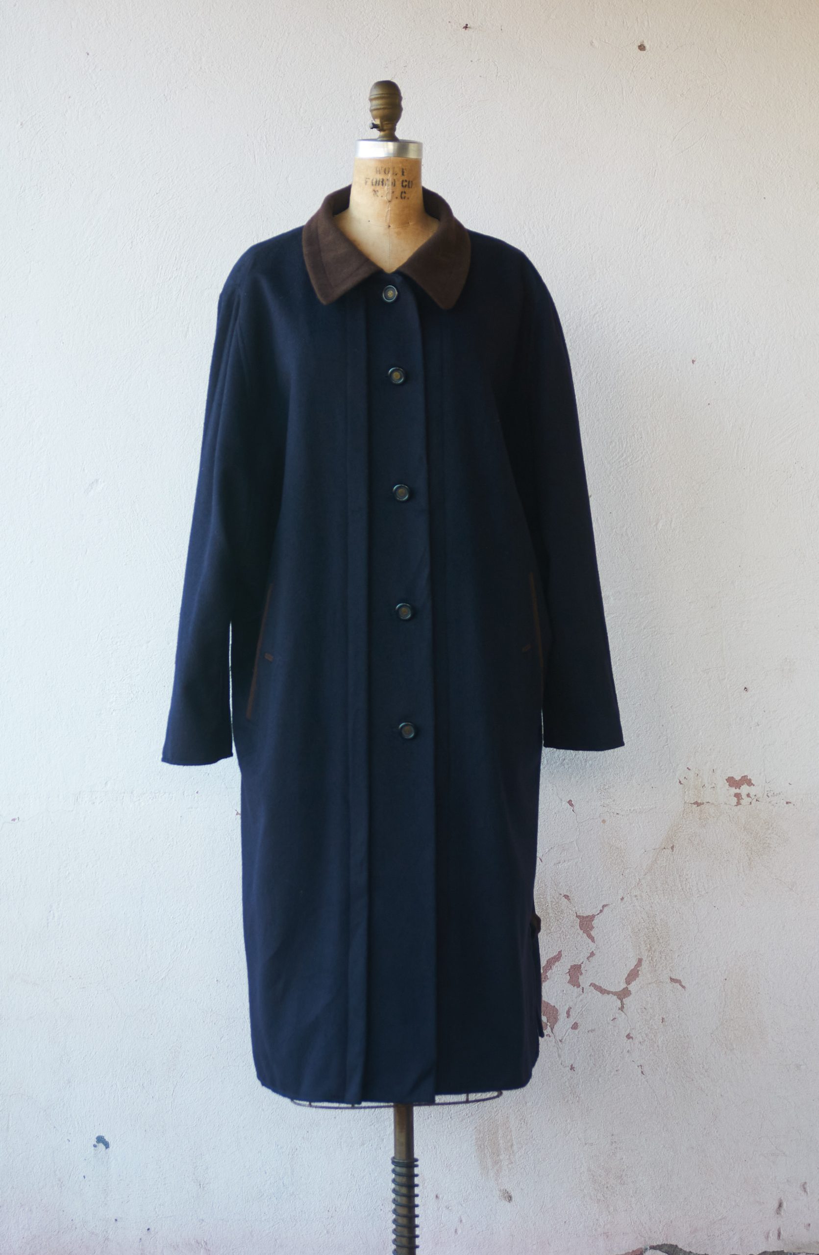 Abrigo vintage de lana Saphir Talla L mujer