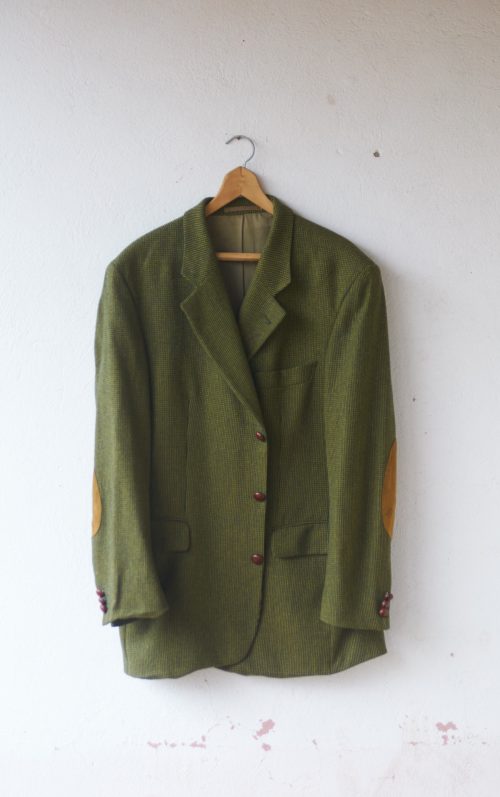 Blazer vintage con paño de lana británico Talla L hombre